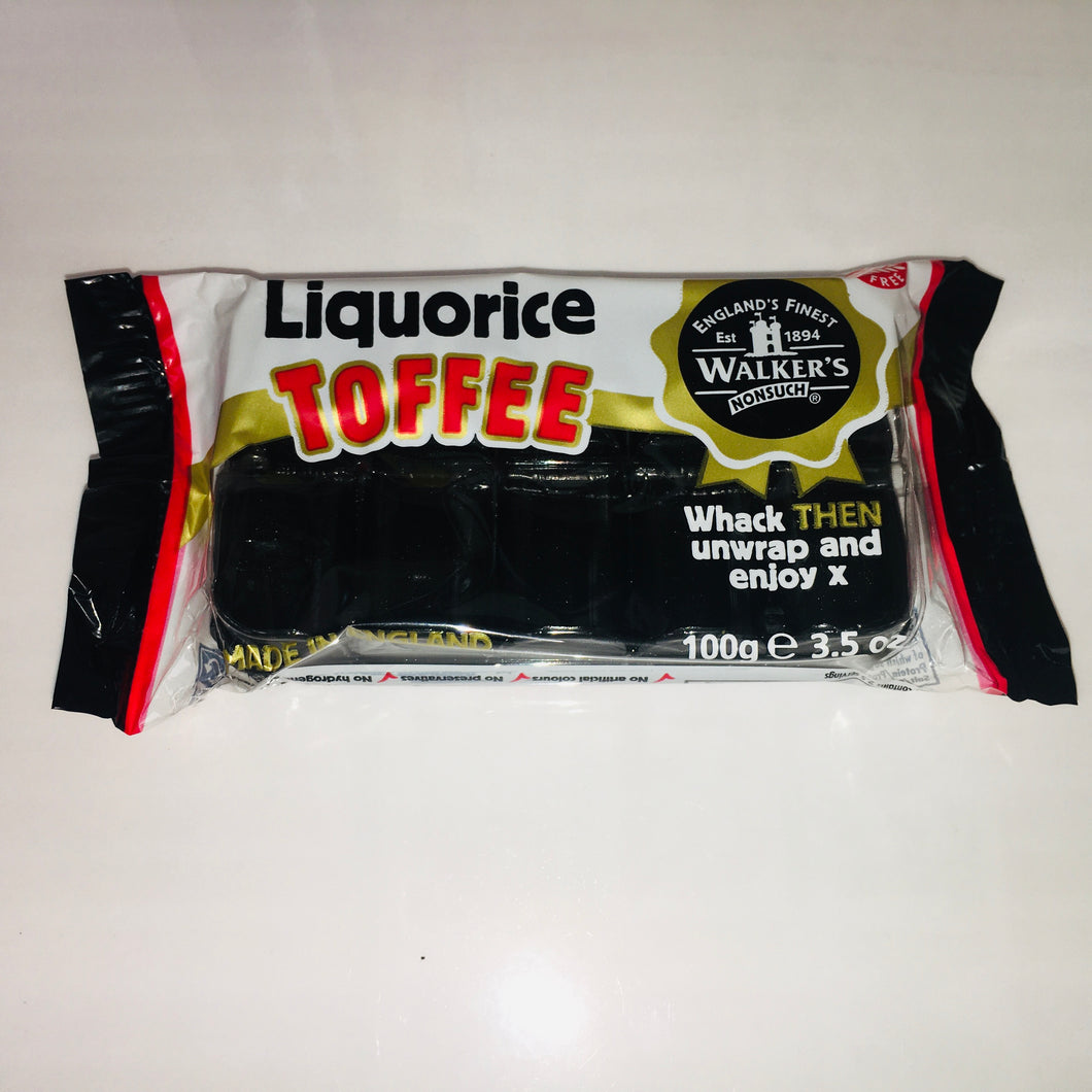 Walkers Liquorice Toffee Slab - Small