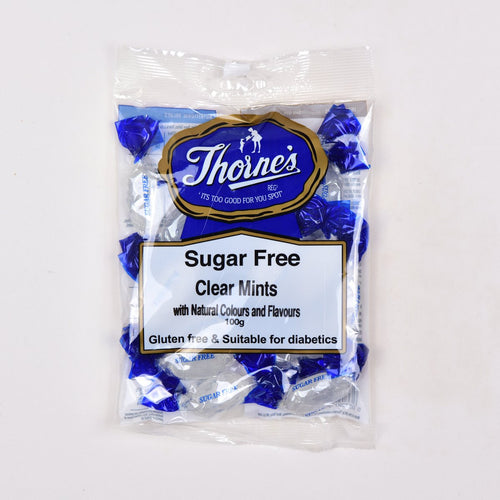 Clear Mints, Sugar Free Sweets, Thornes, Toffee Smiths, 100gr, Gluten Free, Vegetarian