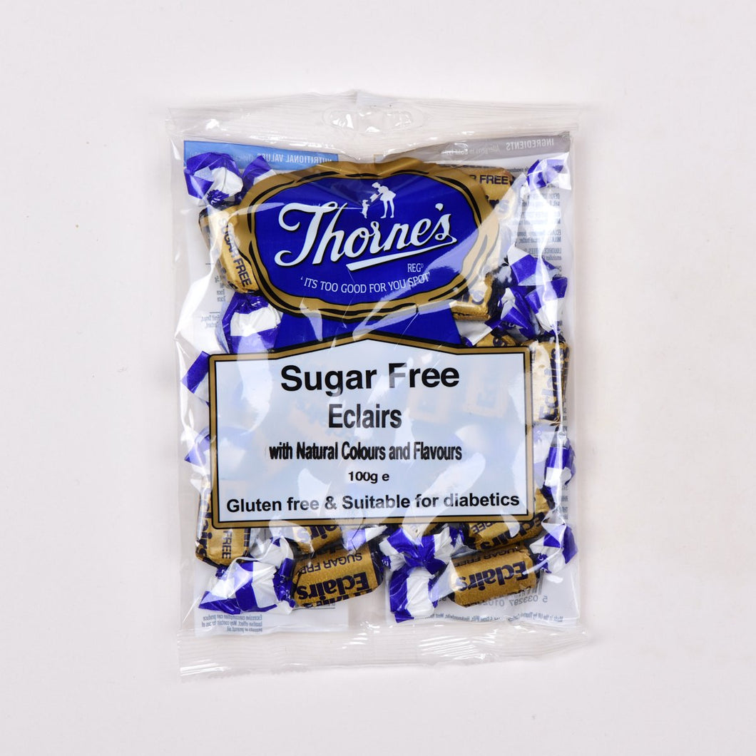 Eclairs, Sugar Free Sweets, Thornes, Toffee Smiths, 100gr, Gluten Free, Vegetarian